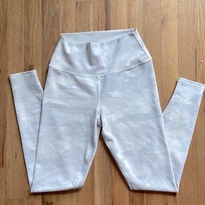 Alo white camo leggings